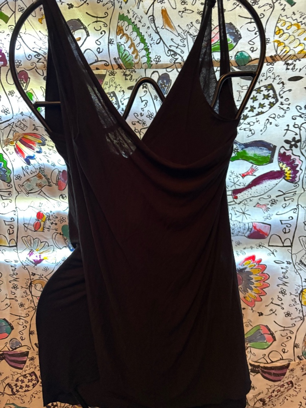 Faux wrap tunic tank
